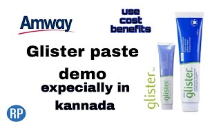 Amway glister paste demo in kannada ABOs must watch it help full to ur customers to understand [upl. by Suzi313]