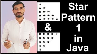 Star Pattern  1 Program Logic in Java by Deepak [upl. by Anwahsad]