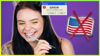 KEIN ENGLISCH erlaubt 🚫😭Wer bin ich 😂Makeup OHNE Anglizismen 🇺🇸 [upl. by Yecad693]