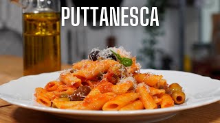 PENNE ALLA PUTTANESCA  FOOD IS LOVE [upl. by Enileve]