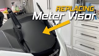 Replacing the Meter Visor On My 2018 Honda Goldwing Tour  Cruisemans Garage [upl. by Ohara921]