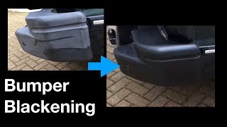 How to Blacken Car Bumpers  A Surprisingly Good Way [upl. by Mukerji]