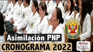 ASIMILACIÓN PNP Cronograma 2022 Salud [upl. by Nahtad]