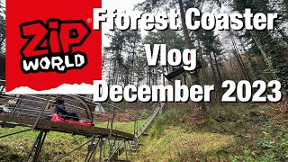 Zip World Fforest Coaster Vlog December 2023 [upl. by Llirret627]