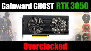 Gainward RTX 3050 GHOST OC 8G  Overclocked [upl. by Etteiluj]