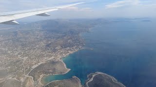 Athens Greece  Landing at Athens International Airport Eleftherios Venizelos 2022 [upl. by Gilbertson]