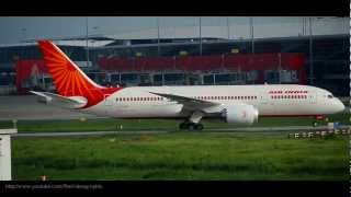 Air Indias Boeing 787 Dreamliner landing at DelhiHD [upl. by Ehsrop]