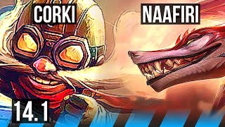 CORKI vs NAAFIRI MID  Rank 5 1038 Godlike  NA Grandmaster  141 [upl. by Adiehsar]