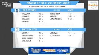 Sawtry CC 1st XI v LGR XI CC 2nd XI [upl. by Glover821]