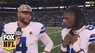 This guys special – Cowboys Dak Prescott on Ceedee Lamb after their commanding win vs Giants [upl. by Kimble]