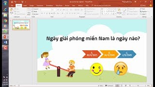 Tạo câu hỏi trắc nghiệm trong powerpoint nhanh chóng và đẹp mắt [upl. by Liss]