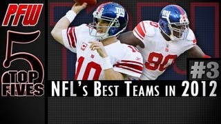 Who is the NFLs best team in 2012  3 New York Giants [upl. by Nylitak211]