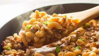 Easy Homemade Hamburger Helper Recipe Video [upl. by Blockus385]