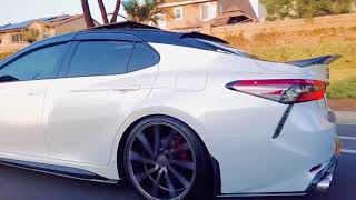 Here’s a quick roller shot with the new wheels I just put on  Toyota Camry XSE 2019 w Vossen CVT [upl. by Annadal]