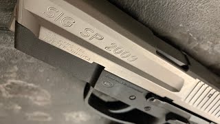 SIG PRO 9mm  SP 2009  Review and Field Strip [upl. by Aicital165]