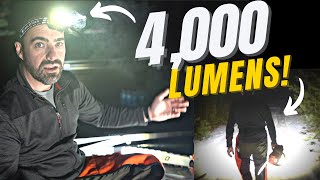 Testing the BRIGHTEST Headlamp in the World 4000 Lumens Ledlenser [upl. by Riti]