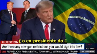 Trump Bolsonaro e armas [upl. by Annaynek223]