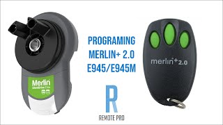 How to code your Merlin 20 E945E945M Genuine Remote into the Roller Door Motor [upl. by Horatia]