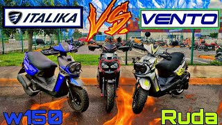 Italika W150🔥 VS vento RUDA😤  carr3ras de la ☠️  PANACEA BIKERS [upl. by Ahsiket]