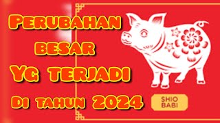 SHIO BABI 🐷🐷  Perubahan BESAR yg terjadi di th 2024 shiobabi ramalanshiobabi [upl. by Nomrej]