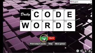 Game Daily CodeWords [upl. by Gruver]