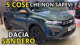 DACIA SANDERO 2023  5 COSE che NON SAPEVI sullAUTO PIÙ ECONOMICA DITALIA [upl. by Htidra851]