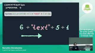 JSpring 2024 I wont let Java confuse you  Nataliia Dziubenko [upl. by Novit]