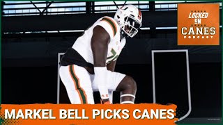 Top JUCO OT Markel Bell Commits To The Miami Hurricanes WELCOME TO THE U Updated Recruiting Rank [upl. by Navetse]