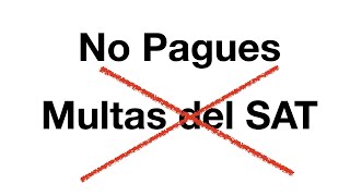 Ahorra miles El secreto para que evites la multas del SAT por una declaración [upl. by Aranat]