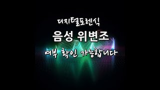 디지털포렌식으로 음성 녹음 파일 위변조 여부 확인해 드렸습니다 [upl. by Hodges]