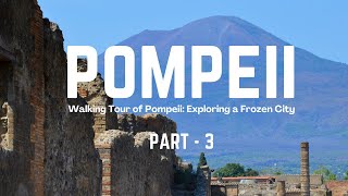 Pompeii Walking Tour  Part 3  Terme Stabiane Stabian Baths  Streets  Italy [upl. by Neelat]