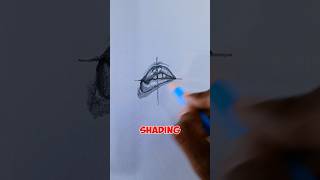 Draw Flirty Biting Lips Quick and Easy Technique art shots foryou drawing satisfying tutorial [upl. by Pascia748]