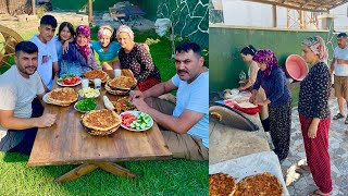 ABİM YENGEM EN SEVDİĞİ KAHVALTI BİBERLİ EKMEK 🥰 EN LEZZETLİ TANDIR KÖY EKMEĞİ YAPIMI [upl. by Koball365]