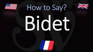 How to Pronounce Bidet  English VS French Pronunciation [upl. by Ylrak]