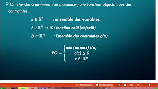 Optimisation avec contraintes et Optimisation sans contraintes Principe techniques de résolution15 [upl. by Ecnahoy]