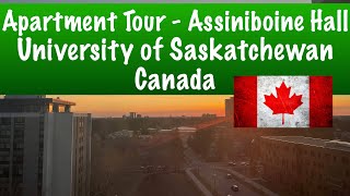 Apartment Tour  Assiniboine Hall  University of Saskatchewan  One bedroom unit [upl. by Shorter]