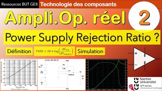 Ampliop réel  comprendre ce quest le PSRR  Power Supply Rejection Ratio [upl. by Ennaimaj]