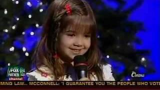 5 year old Kaitlyn Maher sings Away In A Manger  Fox and Friends Christmas Special [upl. by Adnahsor]