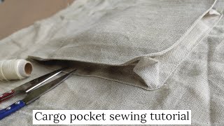 sew a perfect cargo amp bellows pocket  cargo pockets sewing tutorial 2021 [upl. by Wang]