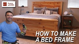 How to Make a Bed Frame with plans available [upl. by Wendin821]