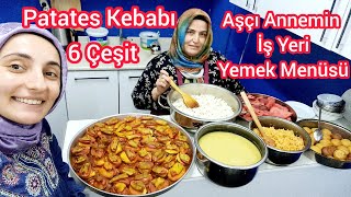 Aşçı Annemin 25 Kişilik Yemek Menüsü  Patates Kebabı  Şekerpare  Karpuz  Bulgur  Pirinç Pilavı [upl. by Marcelle]