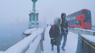 London in the Snow  London Walk  Gopro [upl. by Eimaraj]