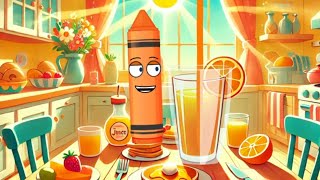 Clement the Crayon’s Orange Song for Kids  Color Learning Song  Awesome Orange Wonders [upl. by Tomkin]