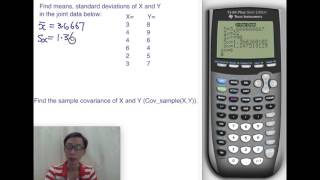 TwoVariable Descriptive Statistics With Explicit Data Using TI84 [upl. by Marget834]