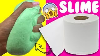 PROBANDO SLIME 💦 CON PAPEL DE BAÑO SIN PEGAMENTO [upl. by Atims482]