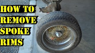 Update 3  How to Remove Spoke Rims from Car  Aftermarket Wheels [upl. by Berkeley930]