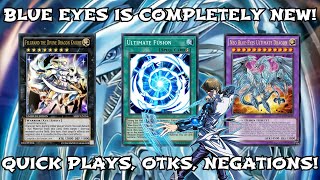 YuGiOh Duel Links  BLUE EYES IS INSANE NOW 3 INTERRUPTIONS TURN 1 amp BEST DECK GOING SECOND [upl. by Dalury542]