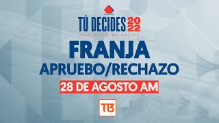 Franja del Plebiscito de Salida 28 de agosto AM [upl. by Ezarras]