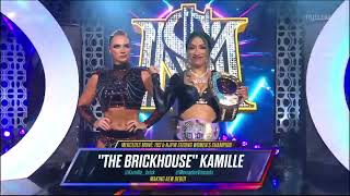 KAMILLE FIRST AEW ENTRANCE  AEW DYNAMITE 7312024 [upl. by Nolita]