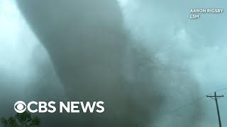 Deadly tornado outbreak hits Iowa city of Greenfield devastated [upl. by Hardwick151]